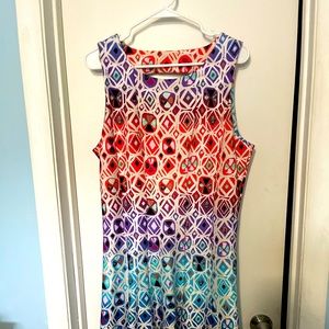 Julian Taylor Ladies Multi Color Dress, Size 16